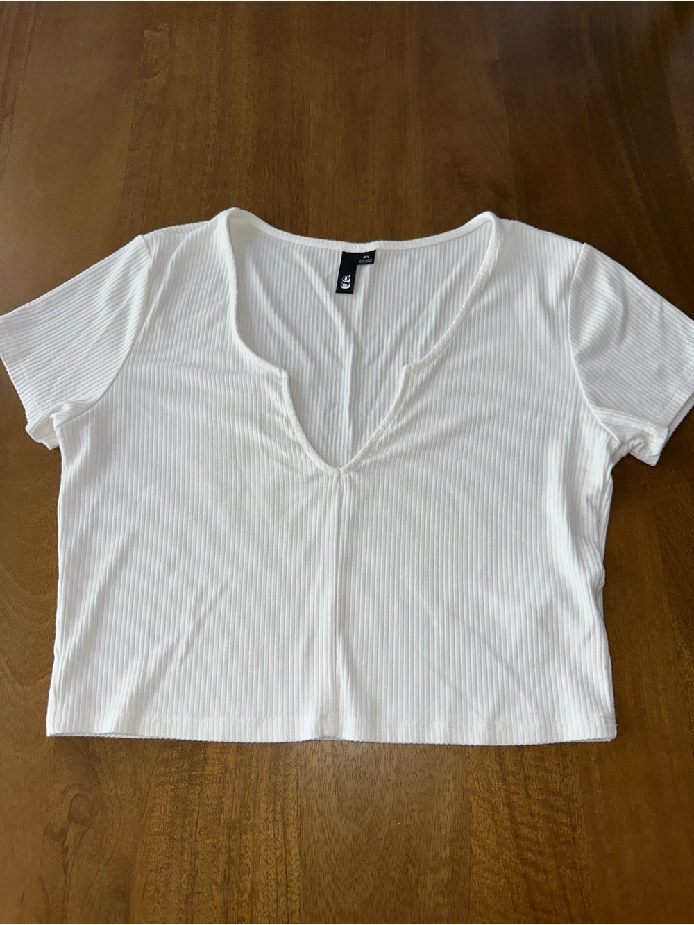 White Plunge Short Sleeve Tee - Garage